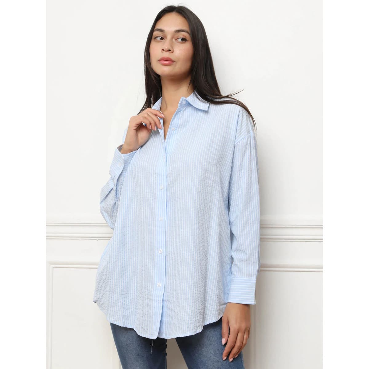 Women's Shirts La Modeuse Blue