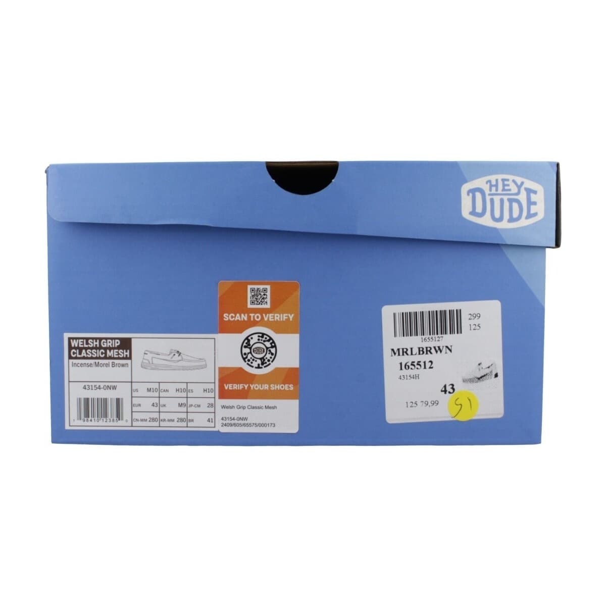 Men's Derby Shoes HEYDUDE Brown