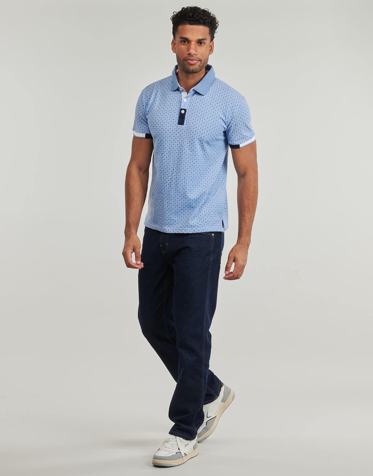 Men's Polo Shirts Yurban Blue