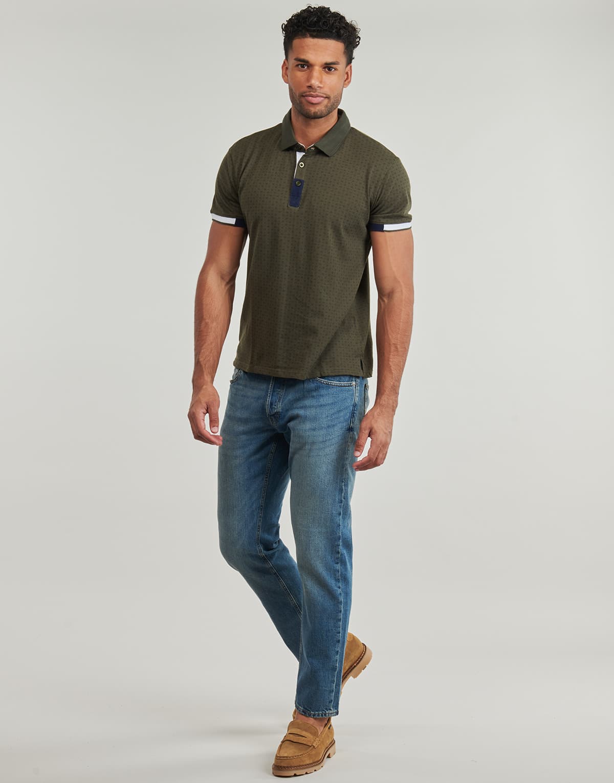 Men's Polo Shirts Yurban Khaki