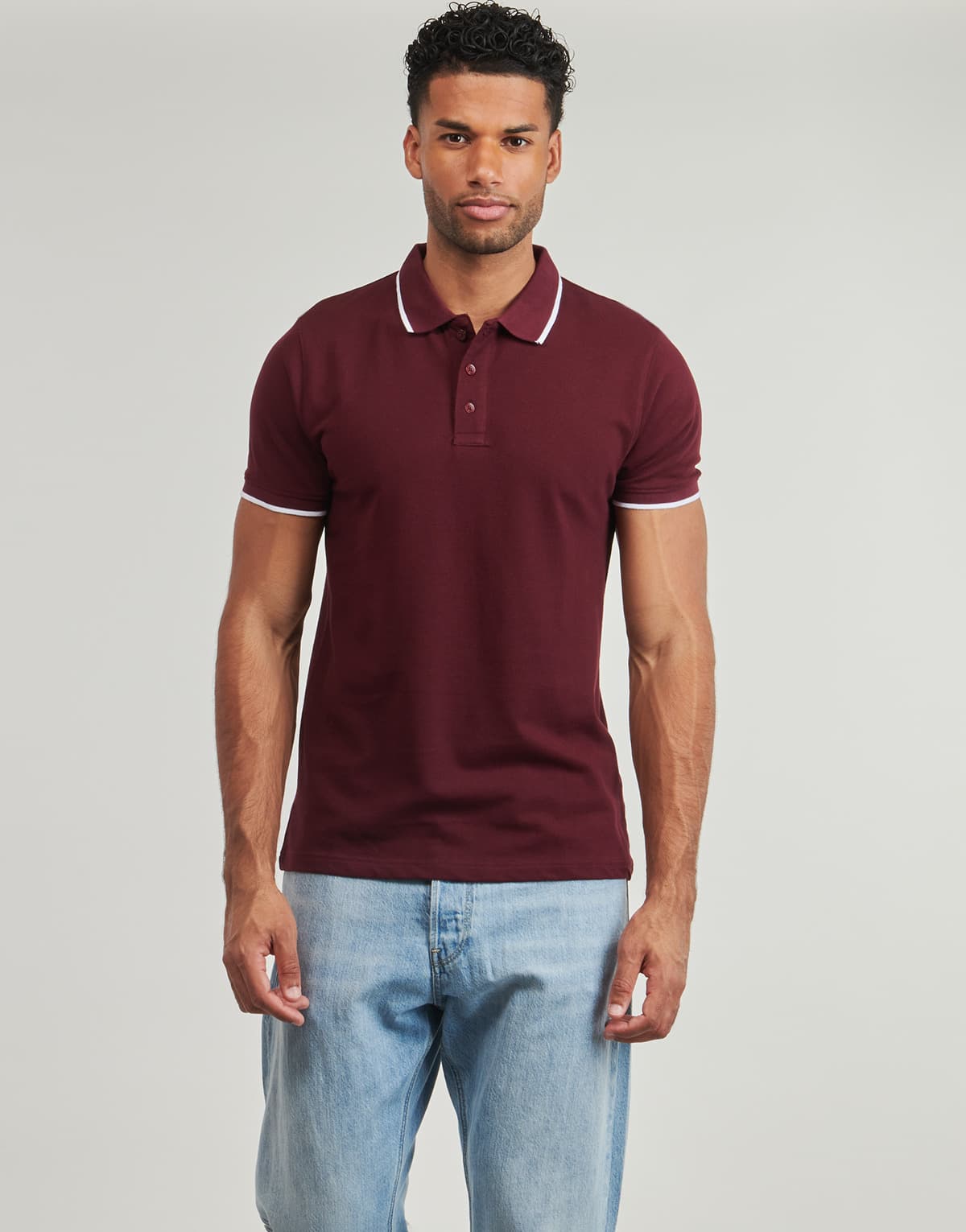 Men's Polo Shirts Yurban Bordeaux