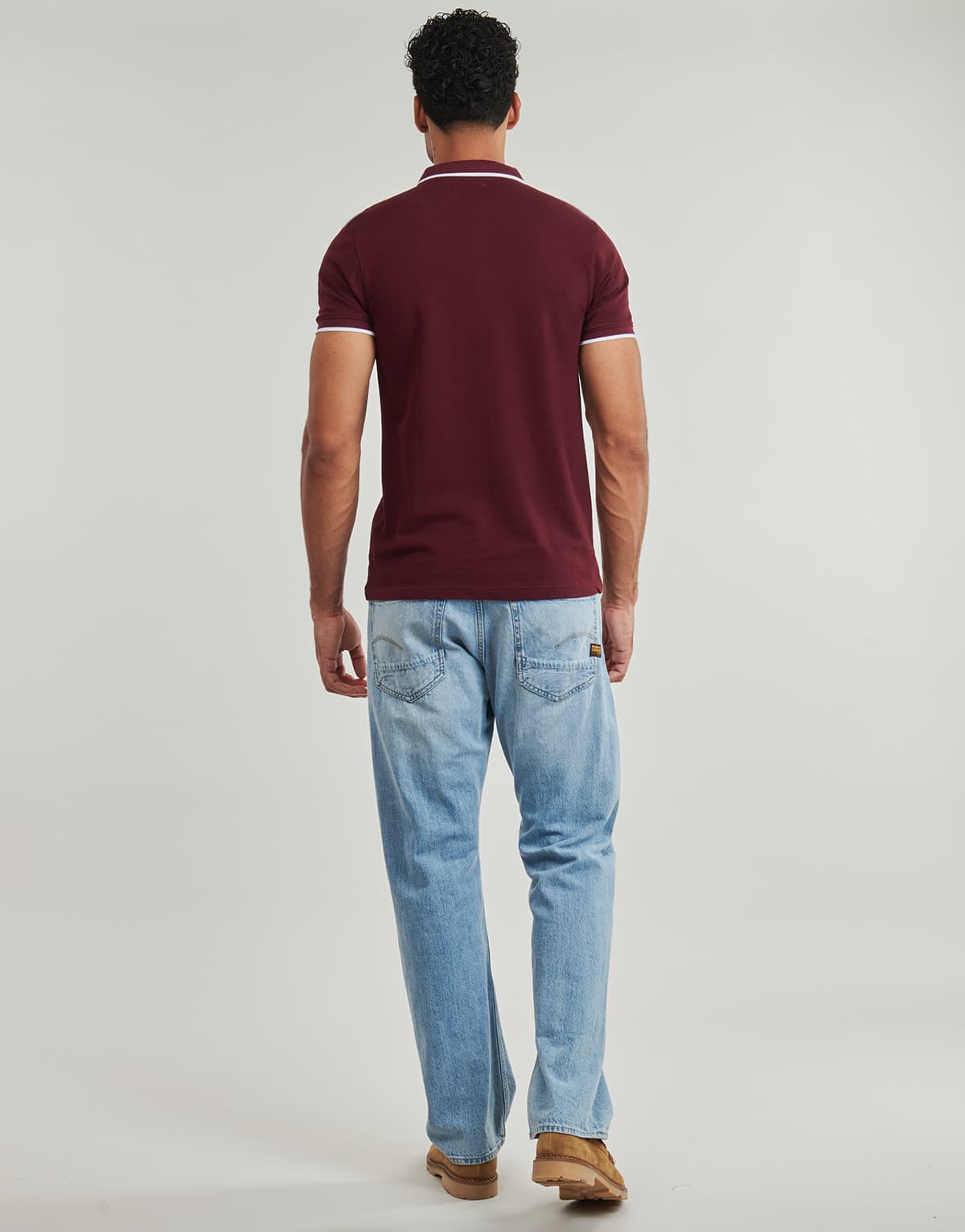 Men's Polo Shirts Yurban Bordeaux