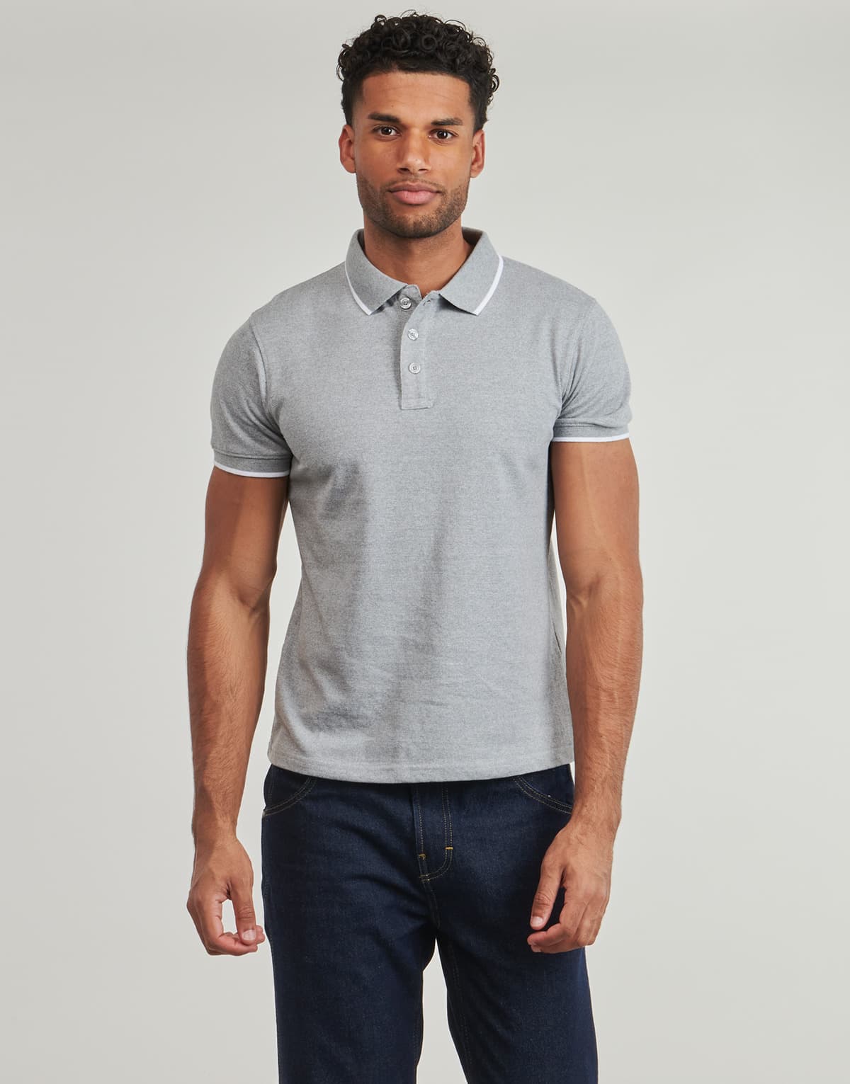 Men's Polo Shirts Yurban Gray