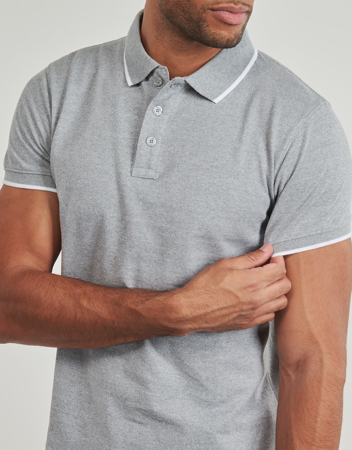 Men's Polo Shirts Yurban Gray