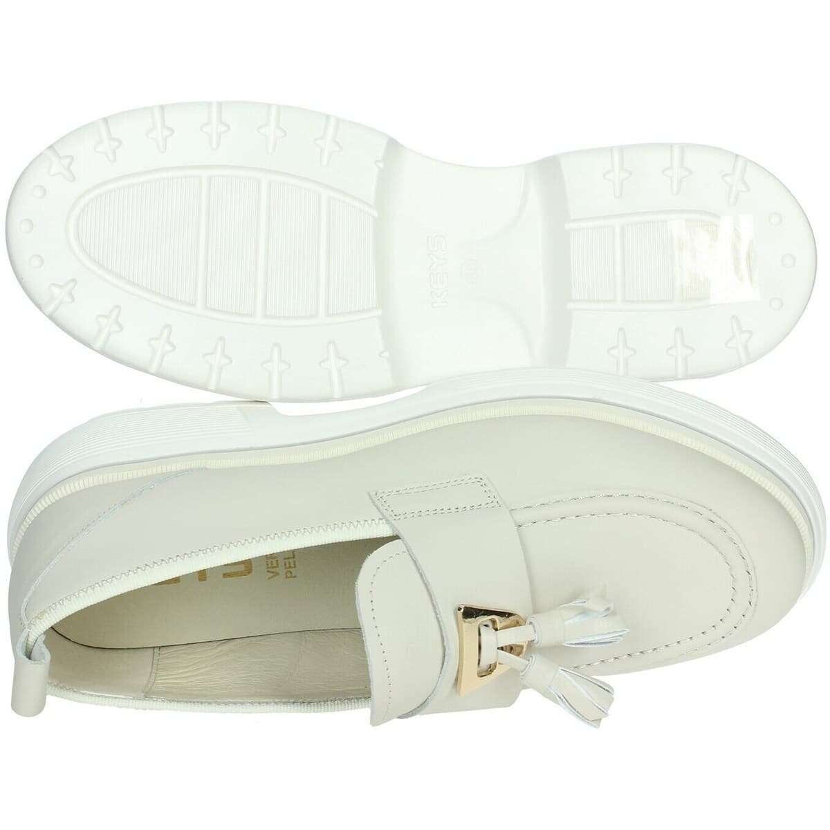 Women's Loafers Keys White