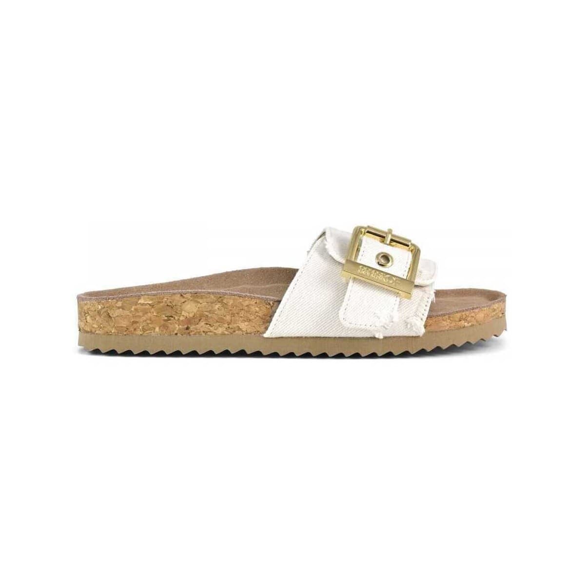 Σανδάλια χωρίς τακούνι Colors of California Monoband sandal cork denim