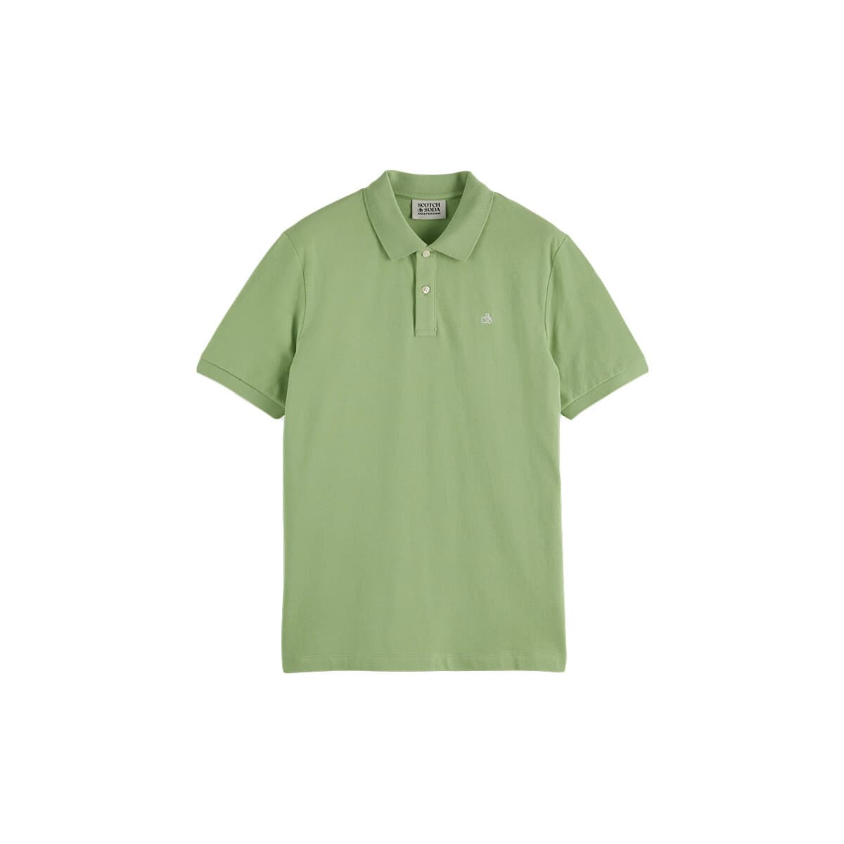 T-shirt με κοντά μανίκια Scotch & Soda SEASONAL CORE PIQUE REGULAR FIT POLO T-SHIRT MEN SCOTCH SODA