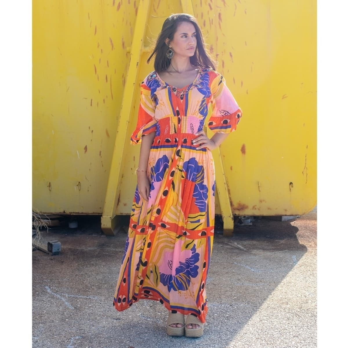 Women's Dresses Isla Bonita By Sigris Orange