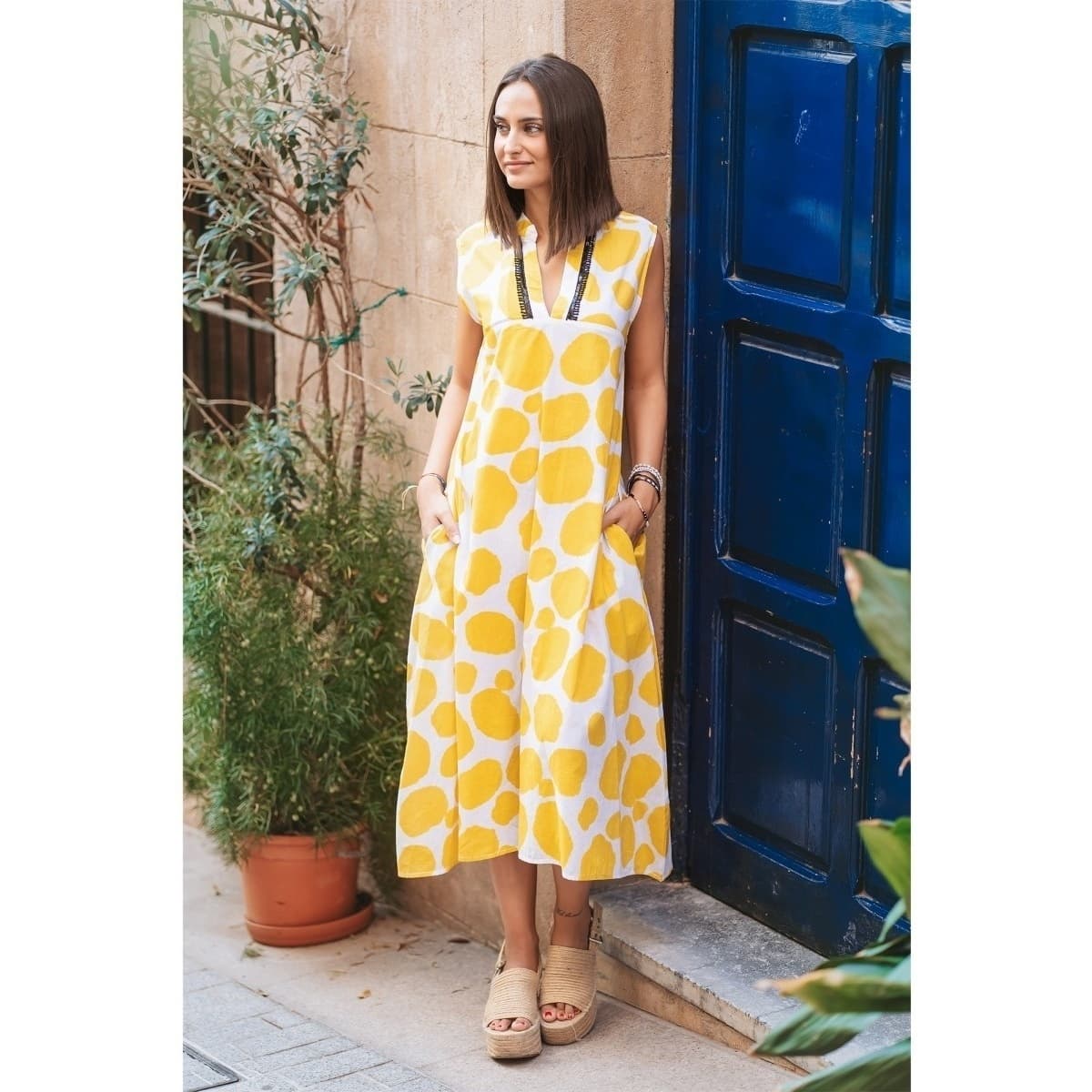 Women's Dresses Isla Bonita By Sigris Yellow