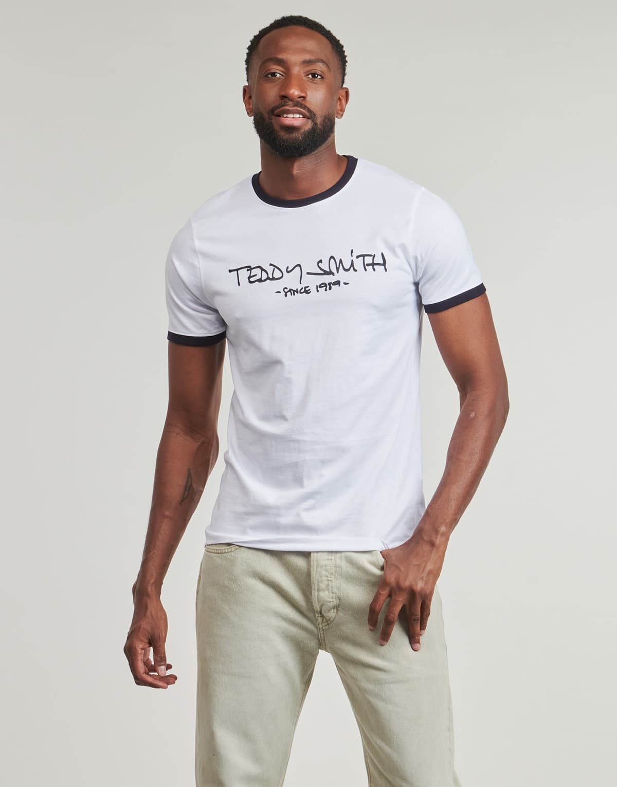 Men's T-Shirts Teddy Smith White