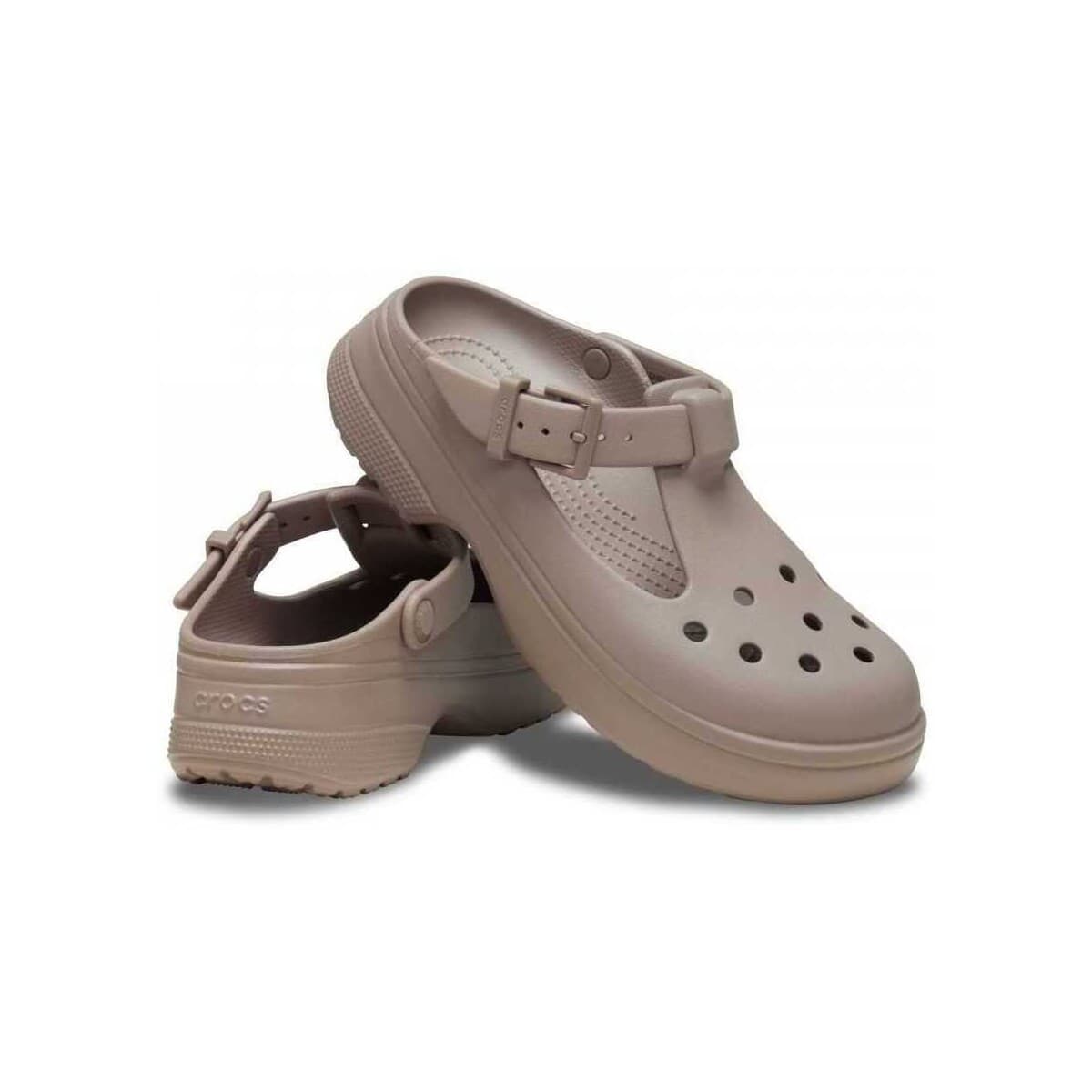 Women's Platforms Crocs Brown