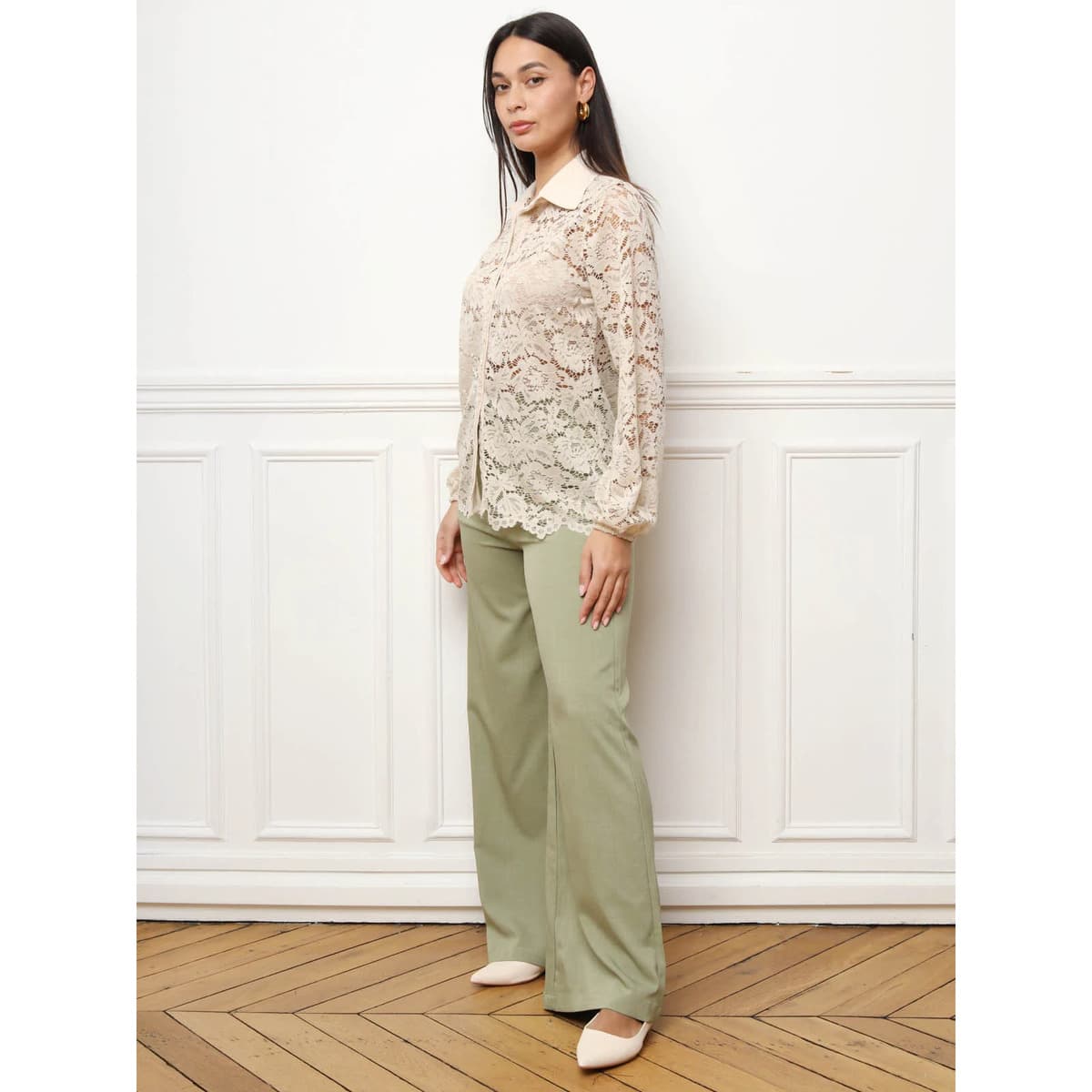 Women's Shirts La Modeuse Beige