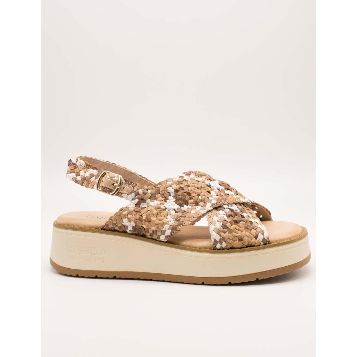Σανδάλια με πλατφόρμα Carmela 162306-02 Beige