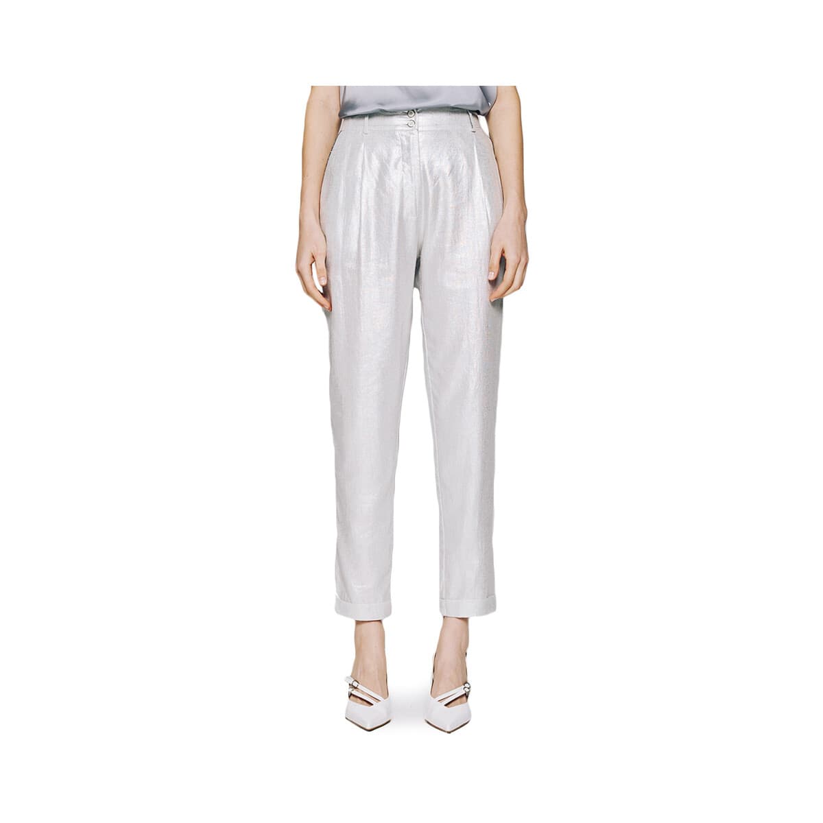 Women's Pants Access Fashion Silver