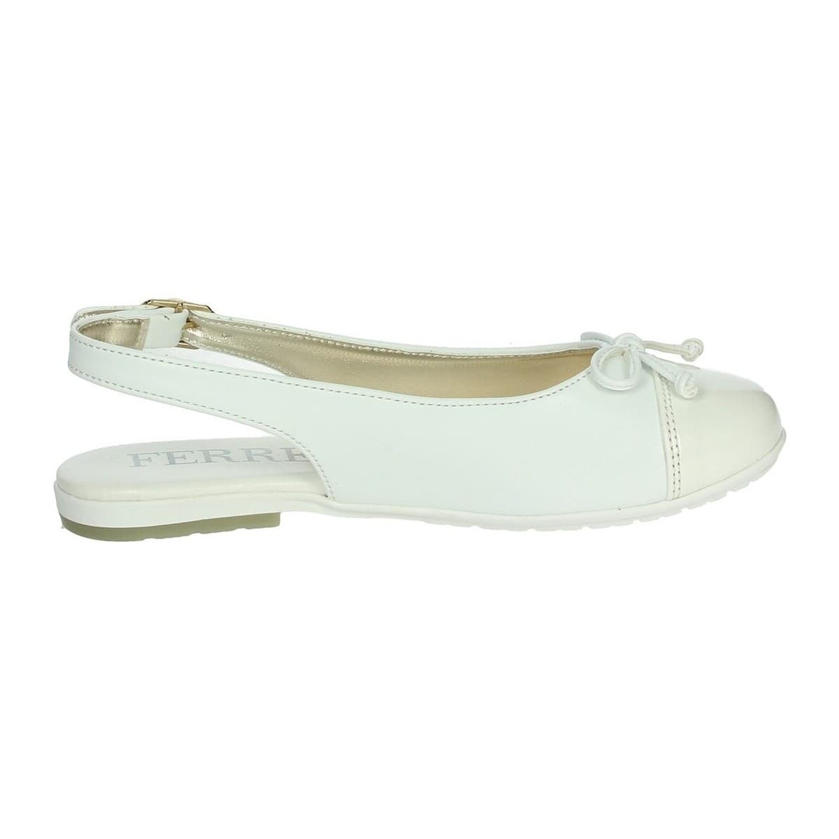Women's Ballet Flats Ferre White