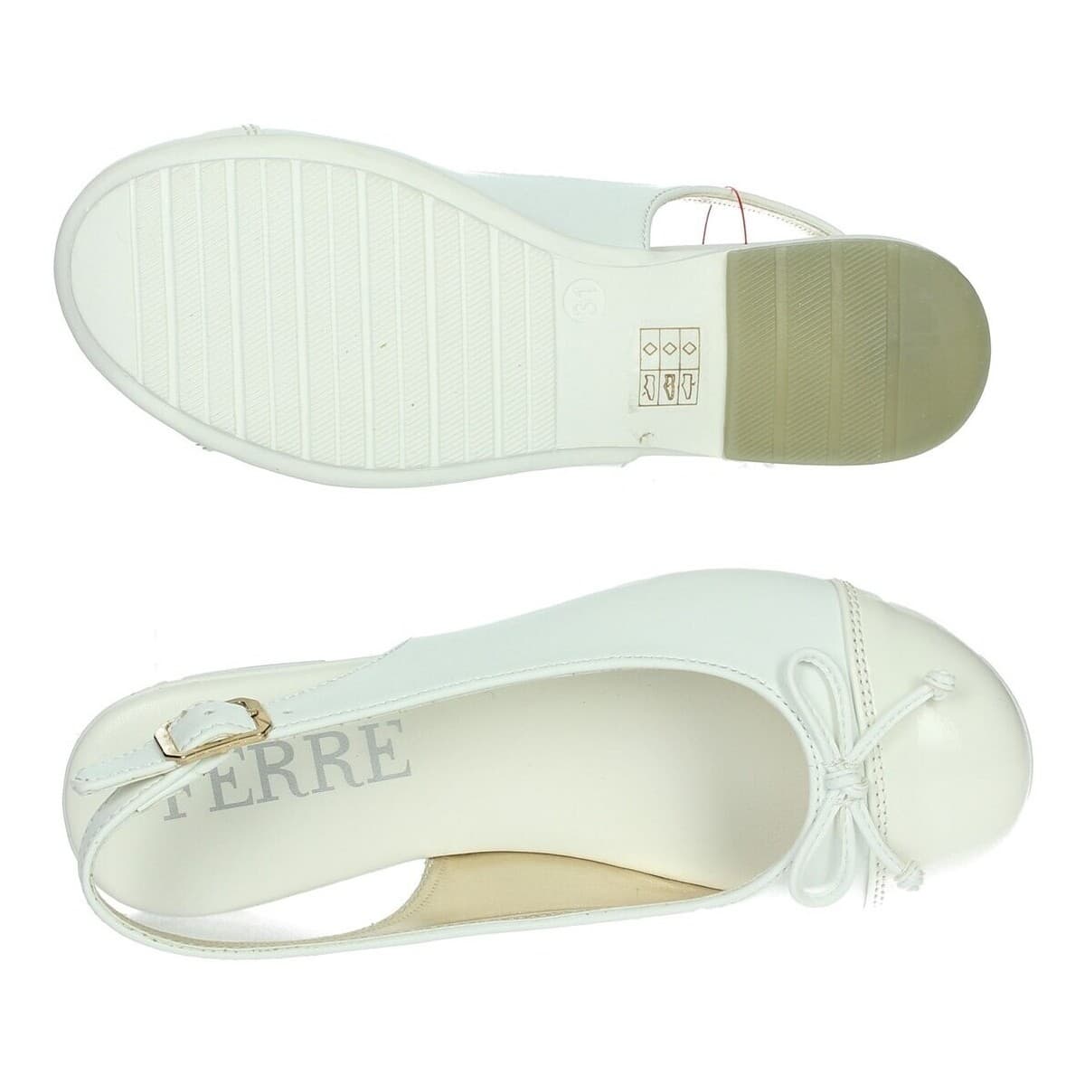 Women's Ballet Flats Ferre White