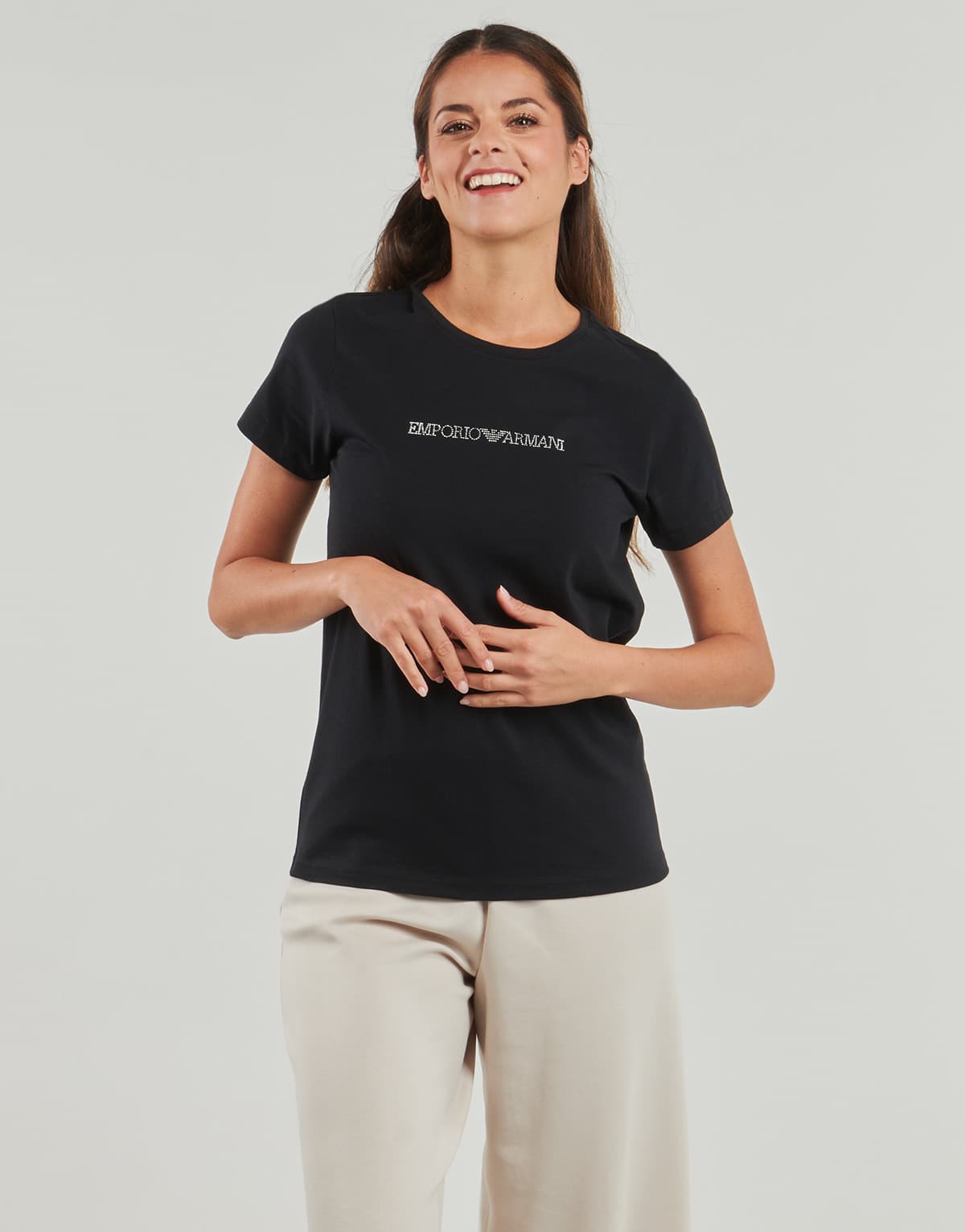 Women's T-Shirts Emporio Armani Black