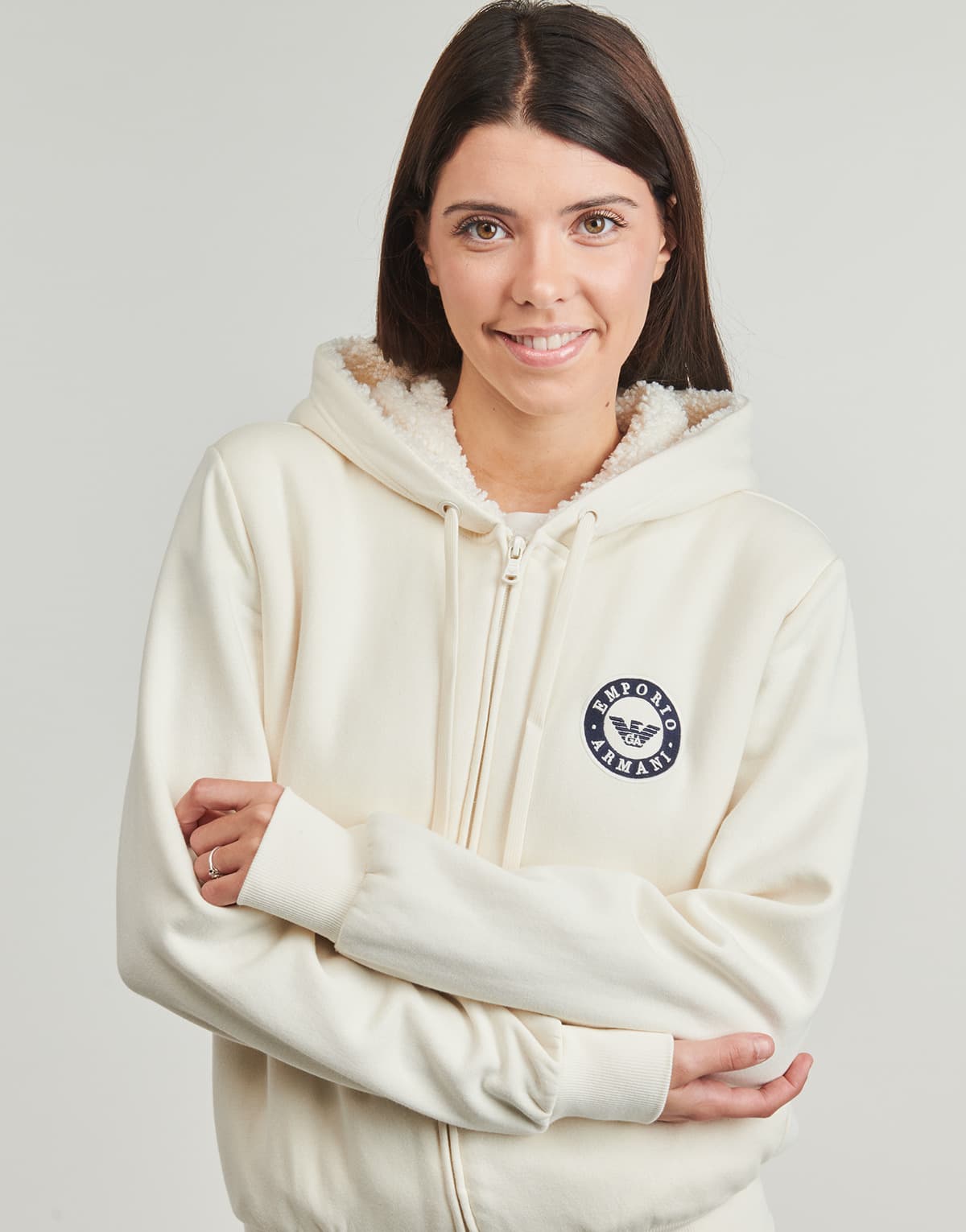 Women's Sweatshirts Emporio Armani Beige