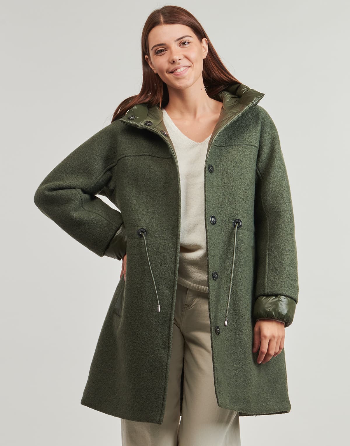 Women's Coats Geox Khaki