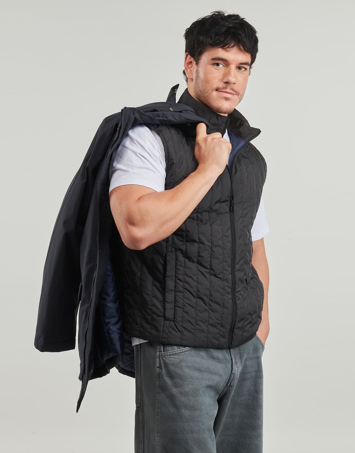 Men's Parkas Geox Blue