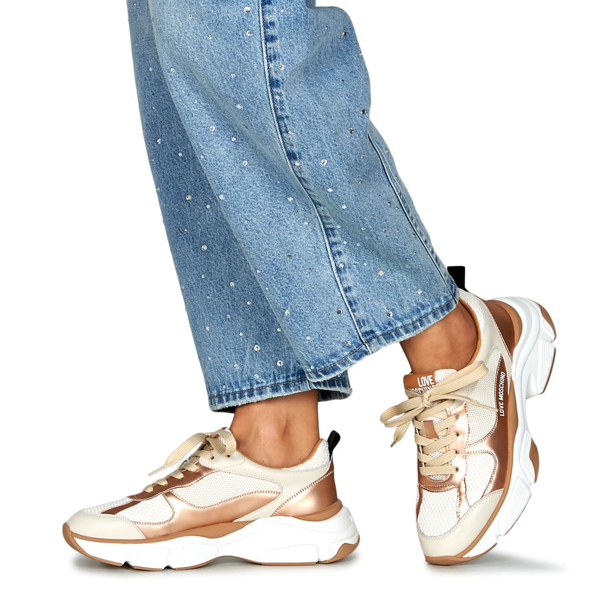 Women's Sneakers Love Moschino Gold