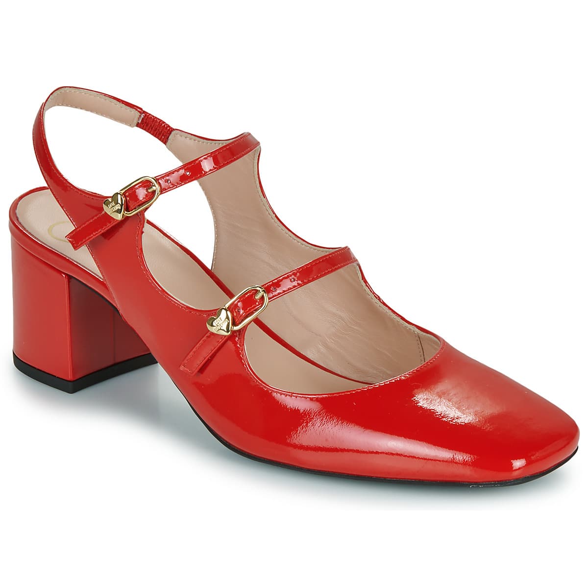 Women's Ballet Flats Love Moschino Red