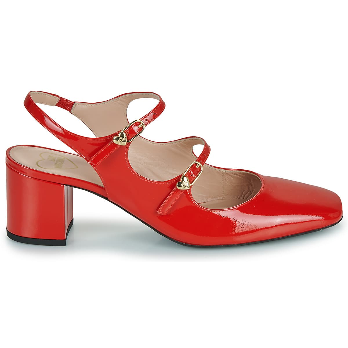 Women's Ballet Flats Love Moschino Red