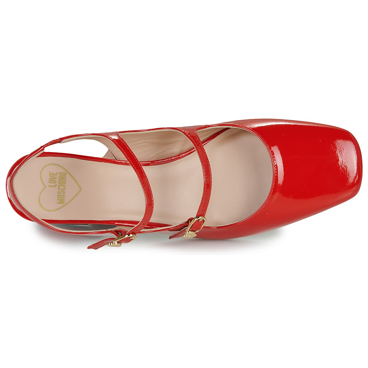 Women's Ballet Flats Love Moschino Red