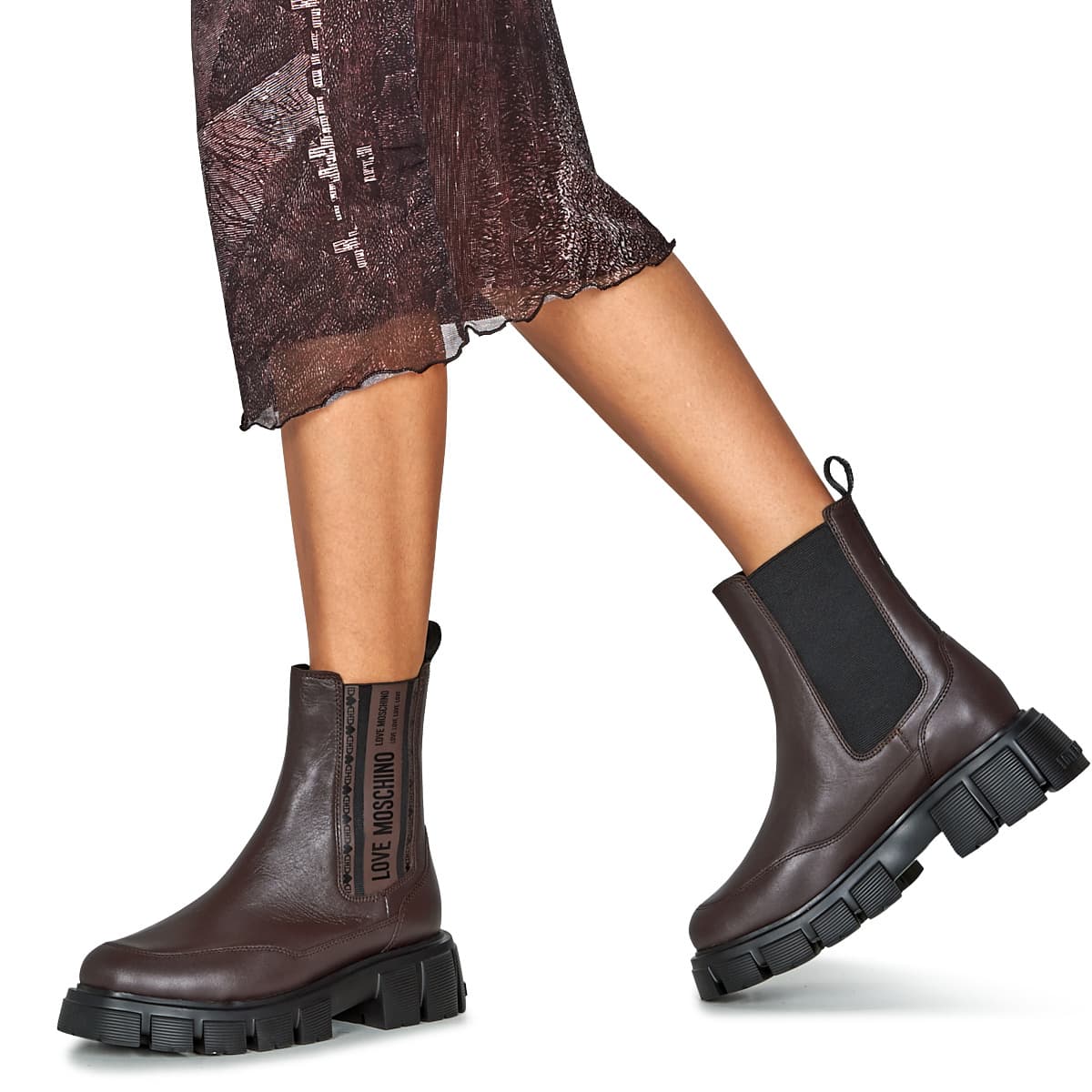 Women's Boots Love Moschino Brown