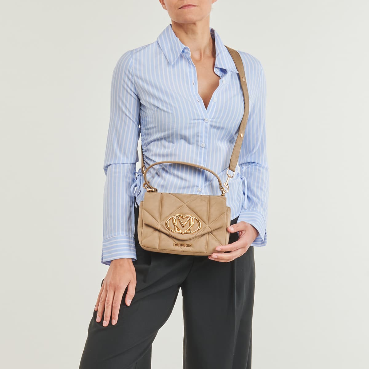 Women's Shoulder Bags Love Moschino Beige