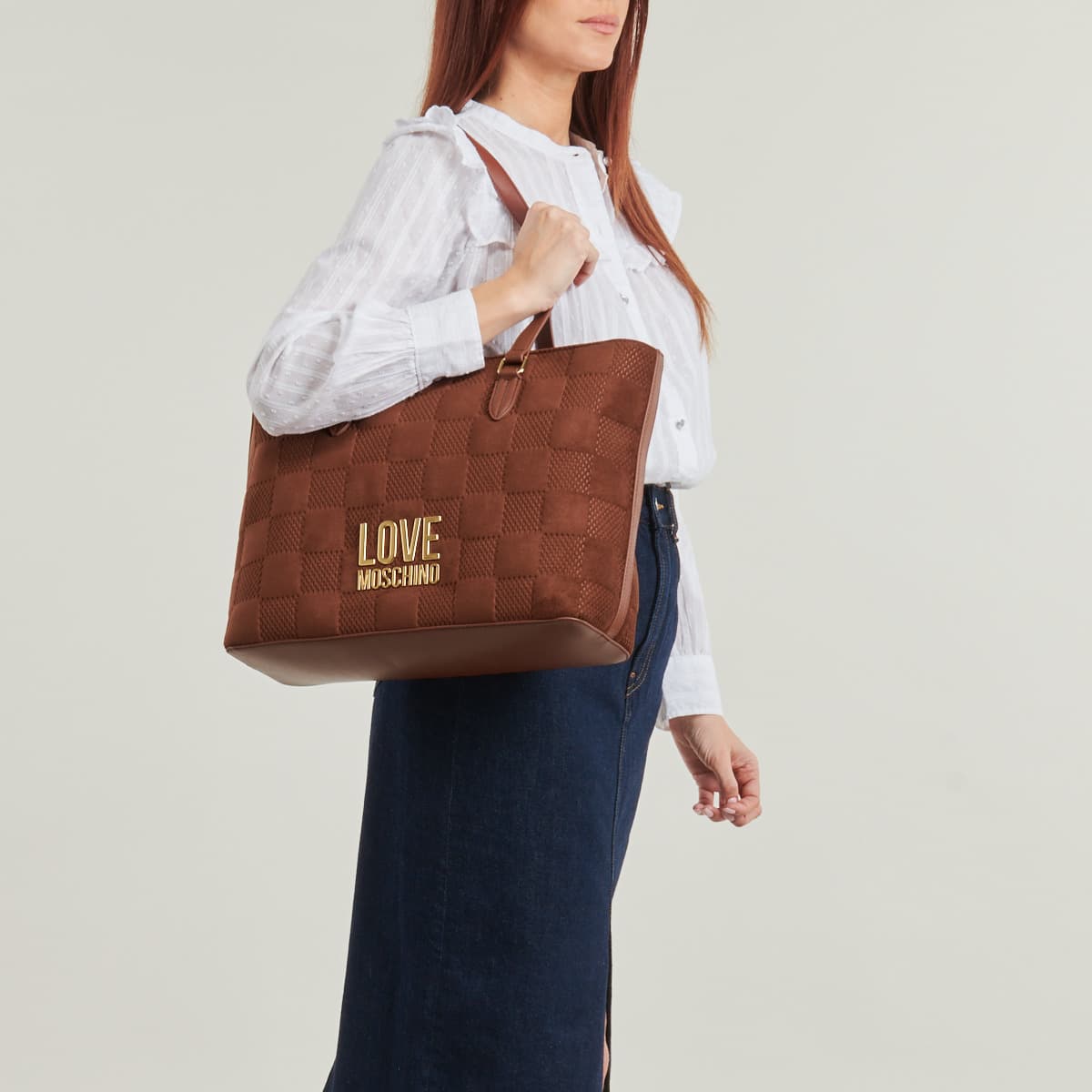 Women's Tote Bags Love Moschino Brown