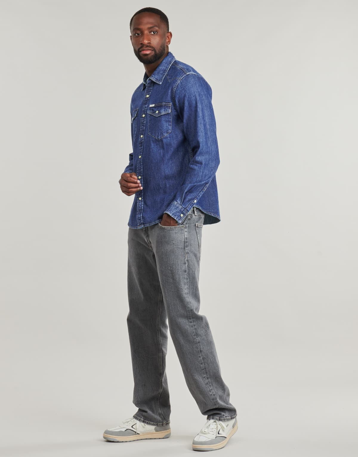 Men's Shirts Guess Blue