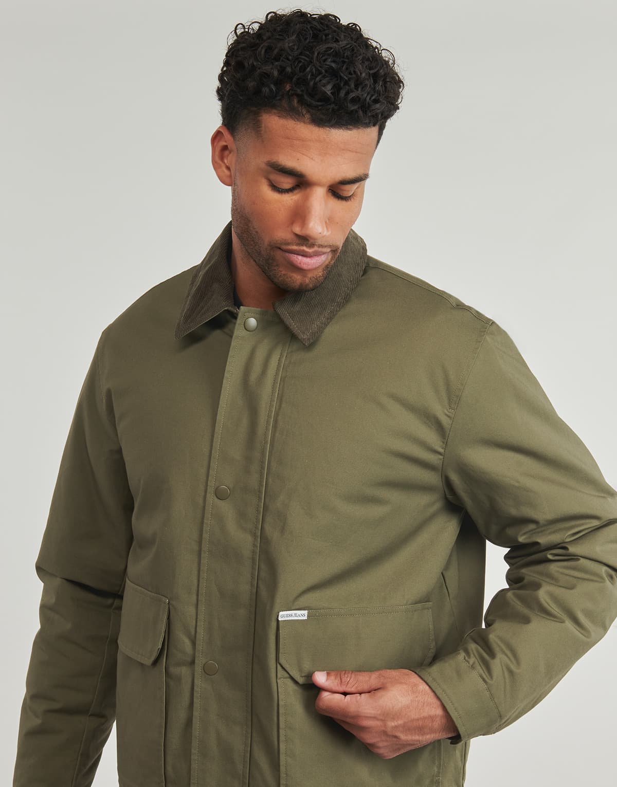 Men's Jackets Guess Khaki