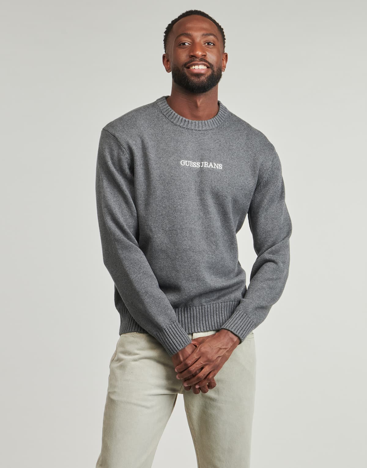 Men's Sweaters Guess Gray