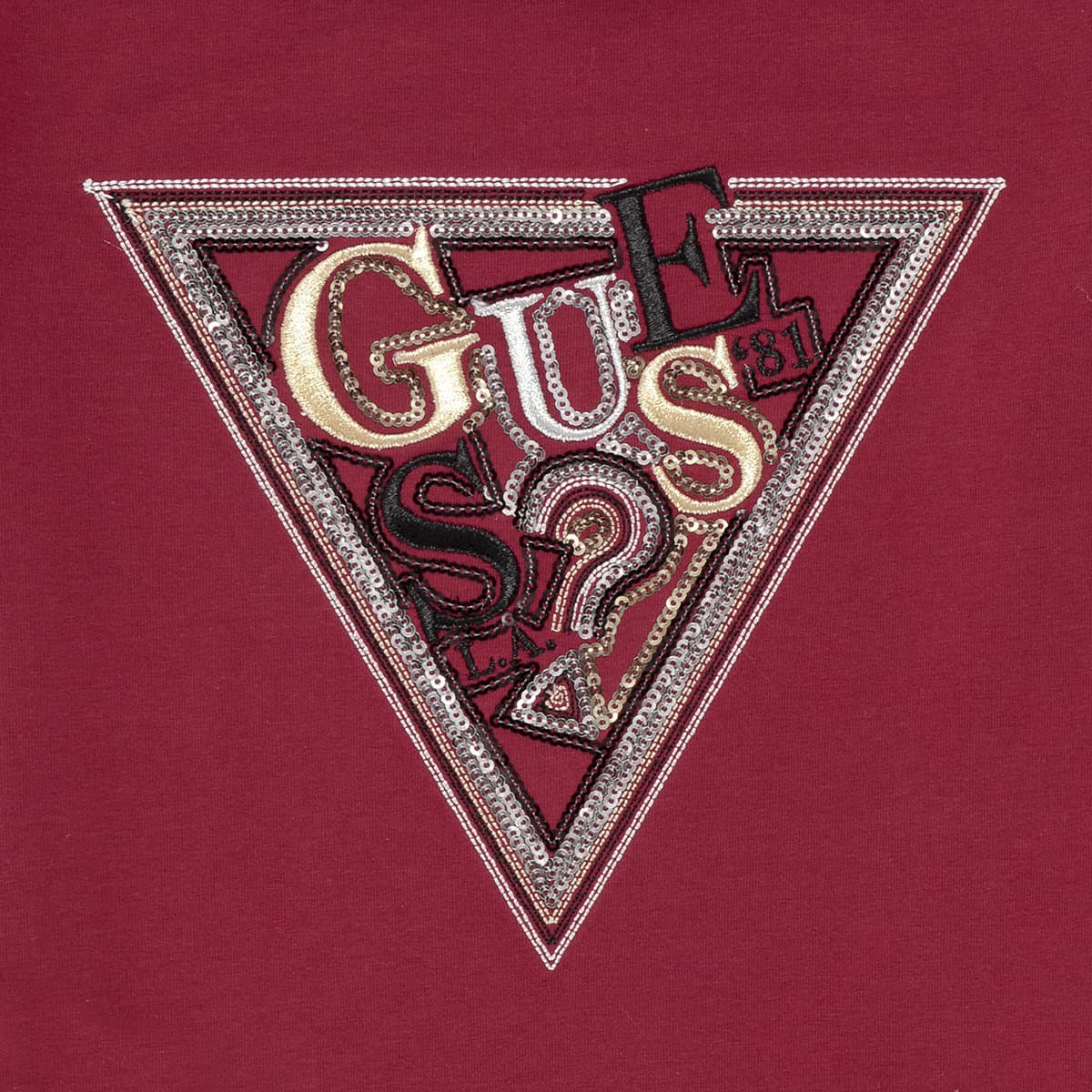 Girls' T-Shirts Guess Bordeaux