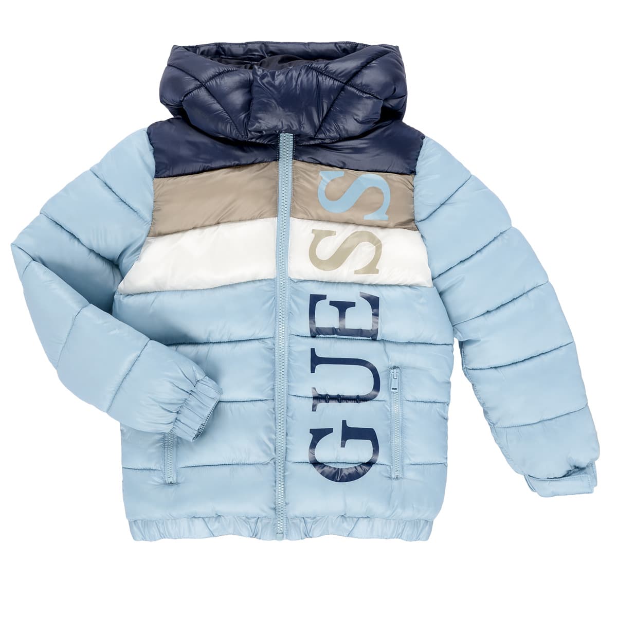 Χοντρό Μπουφάν Guess HOODED PADDED LS PUFFER W/ZIP