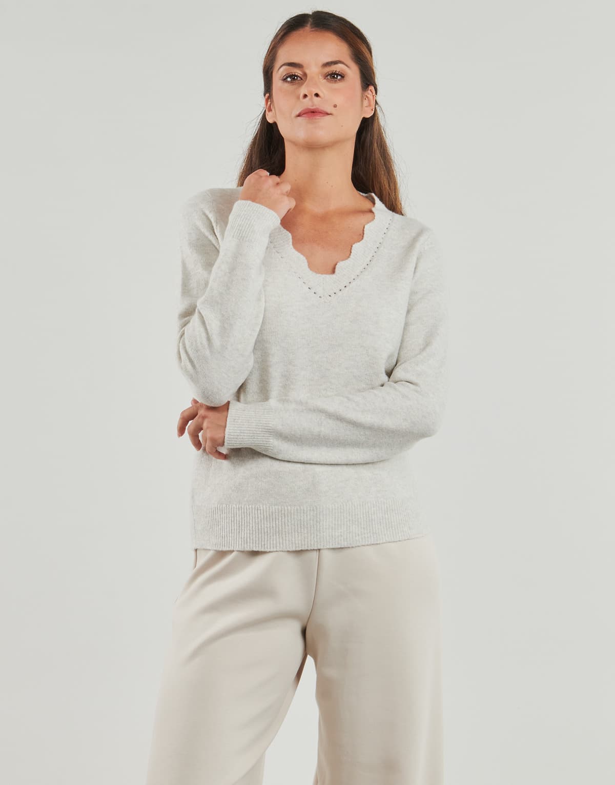 Women's Sweaters Vila Beige