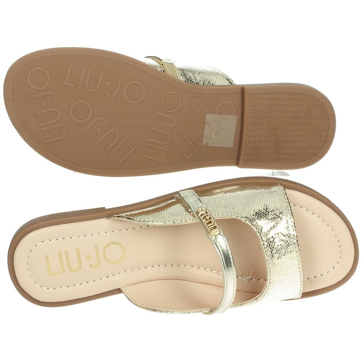 Women's Flip Flops Liu Jo Gold