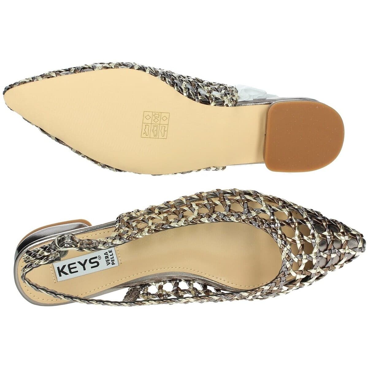 Women's Ballet Flats Keys Multicolor