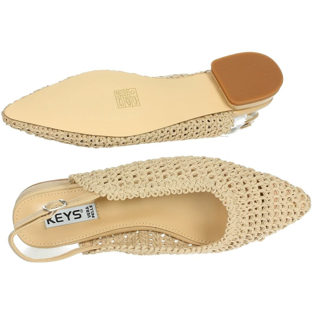 Women's Ballet Flats Keys Beige
