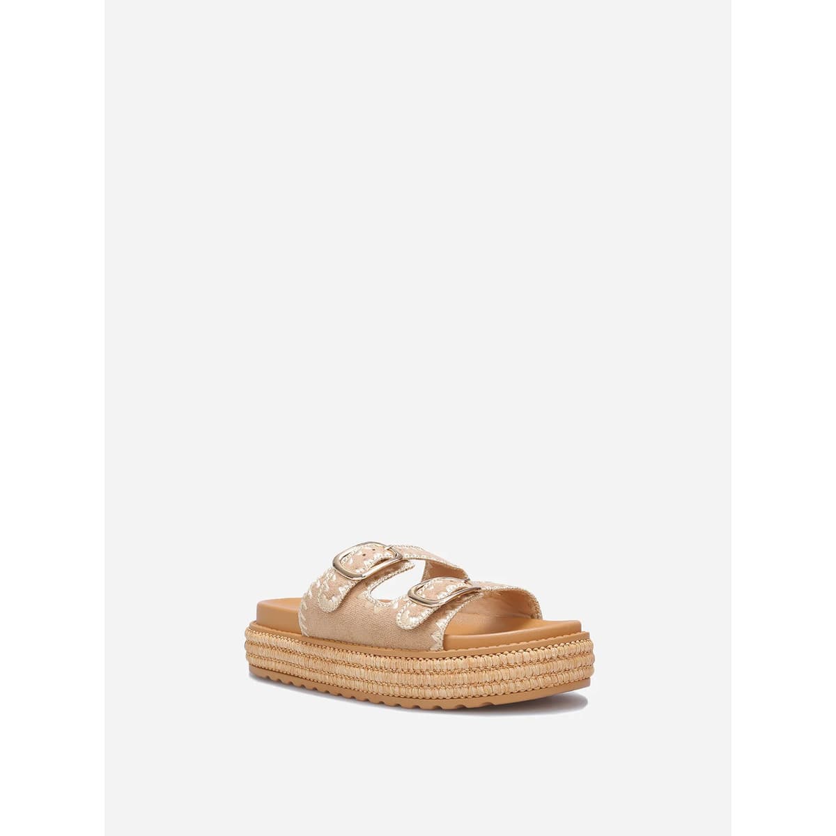 Women's Flip Flops La Modeuse Beige