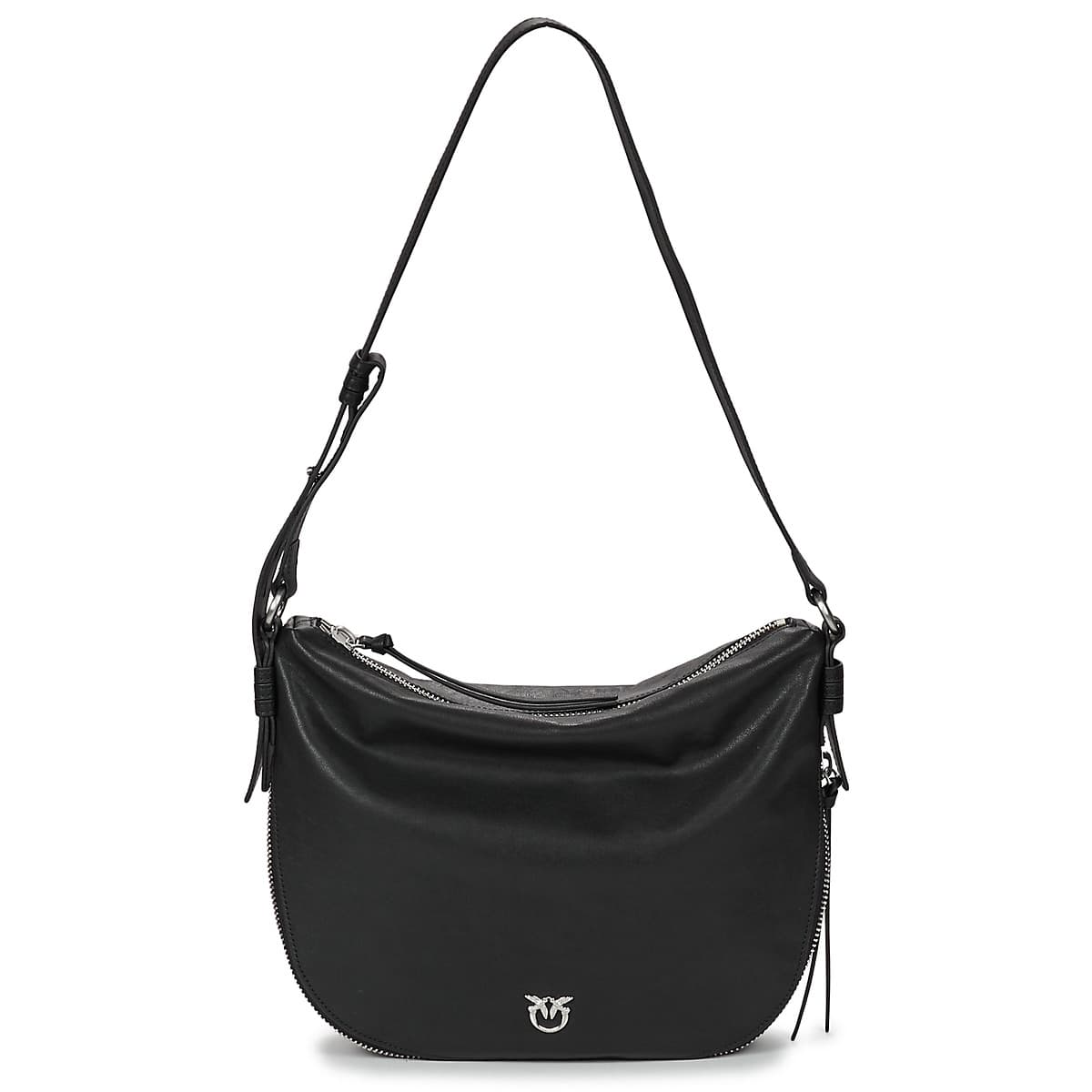 Τσάντες ώμου Pinko HOBO ZIP AROUND CLASSIC VITELLO BIKER