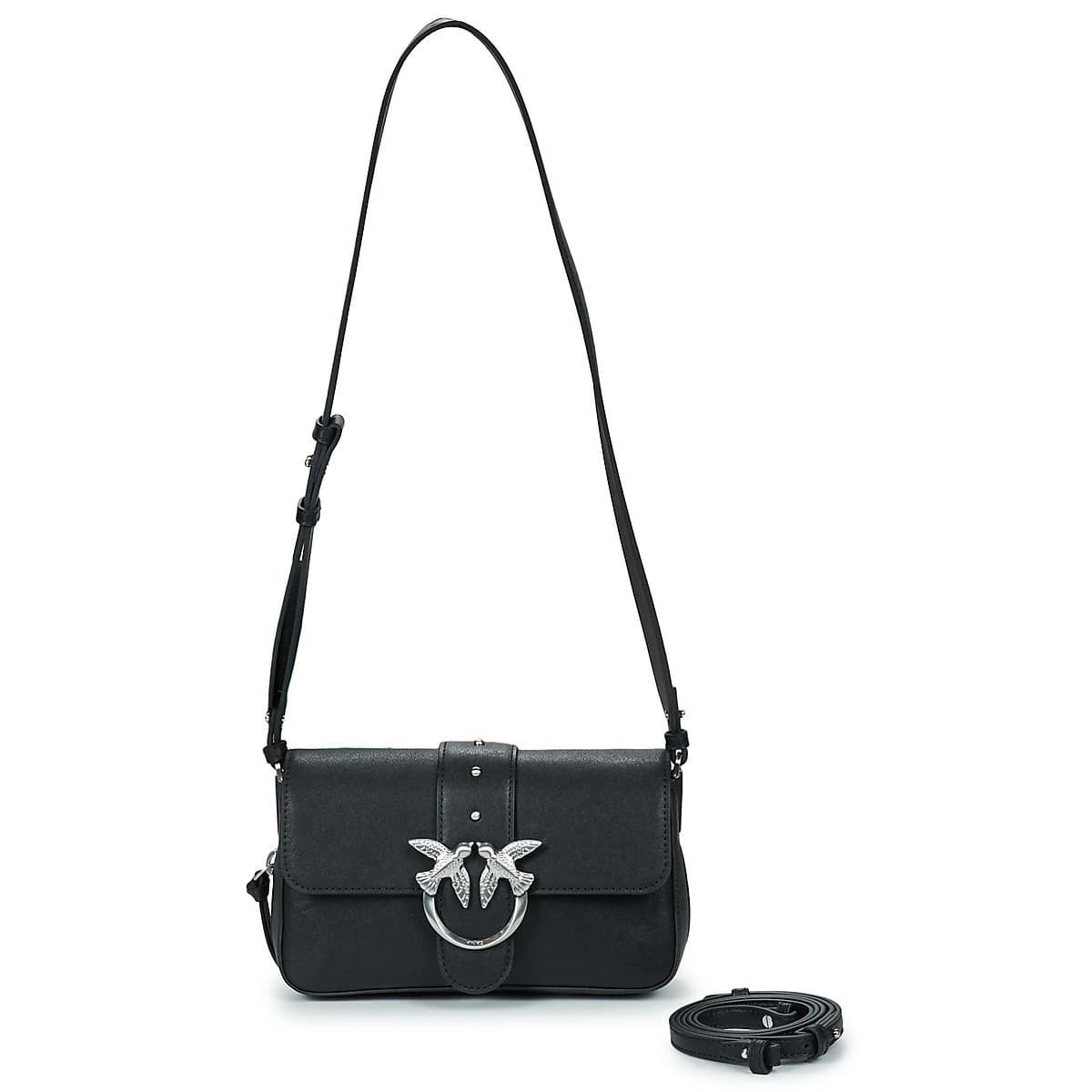 Τσάντες ώμου Pinko LOVE ONE SLOUCHY ZIP MINI VITELLO BIKER