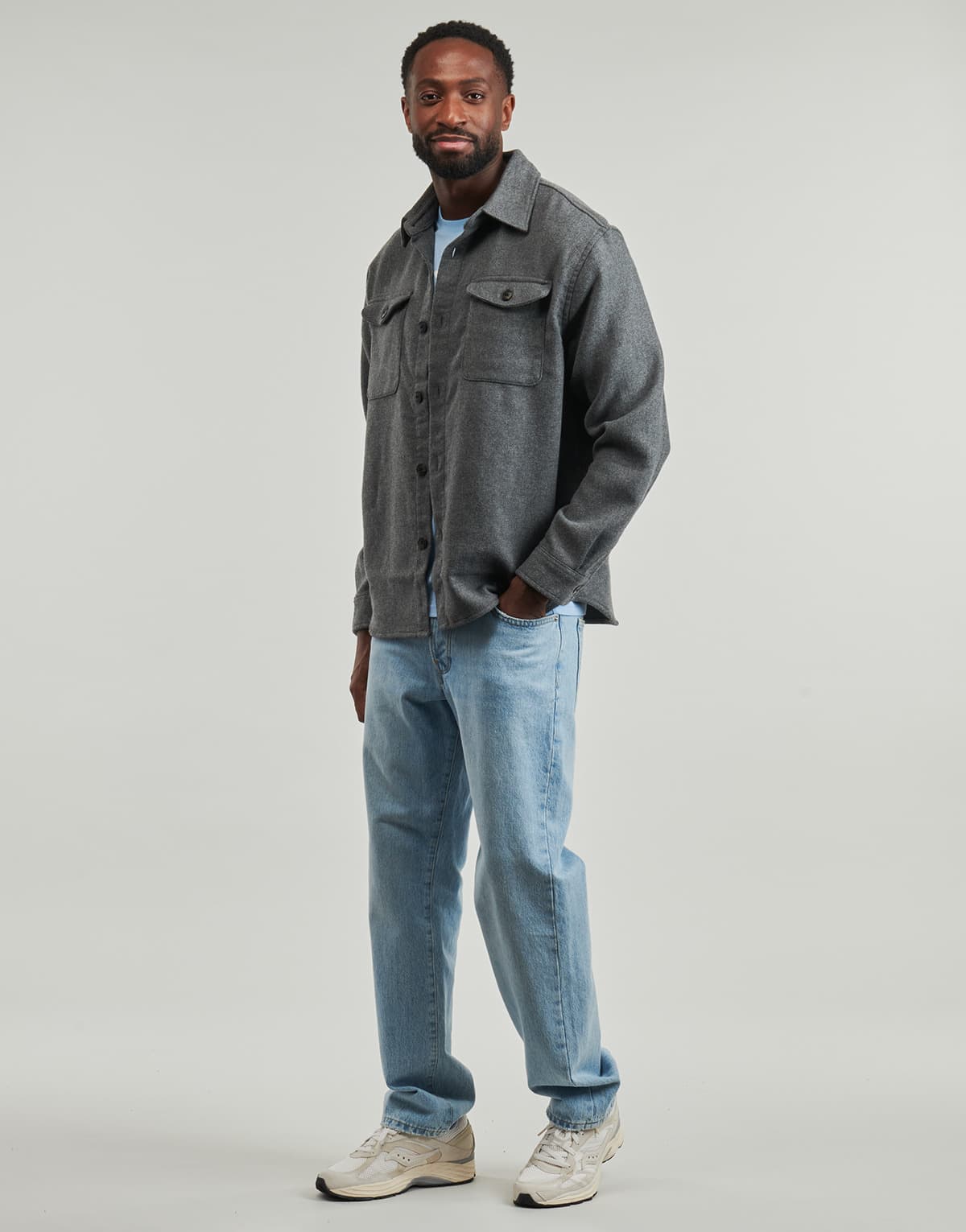 Pablo Wool Blend Relaxed Fit Overshirt Men Selected