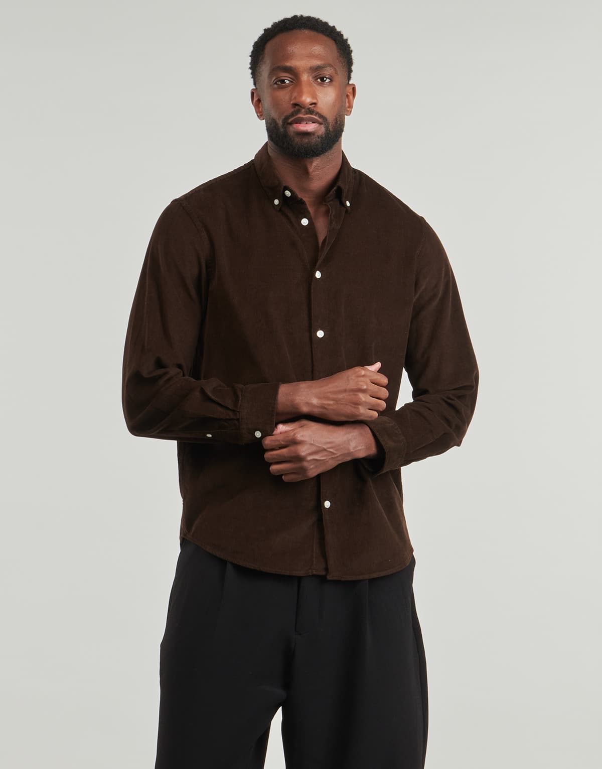 Men's Shirts Selected Brown