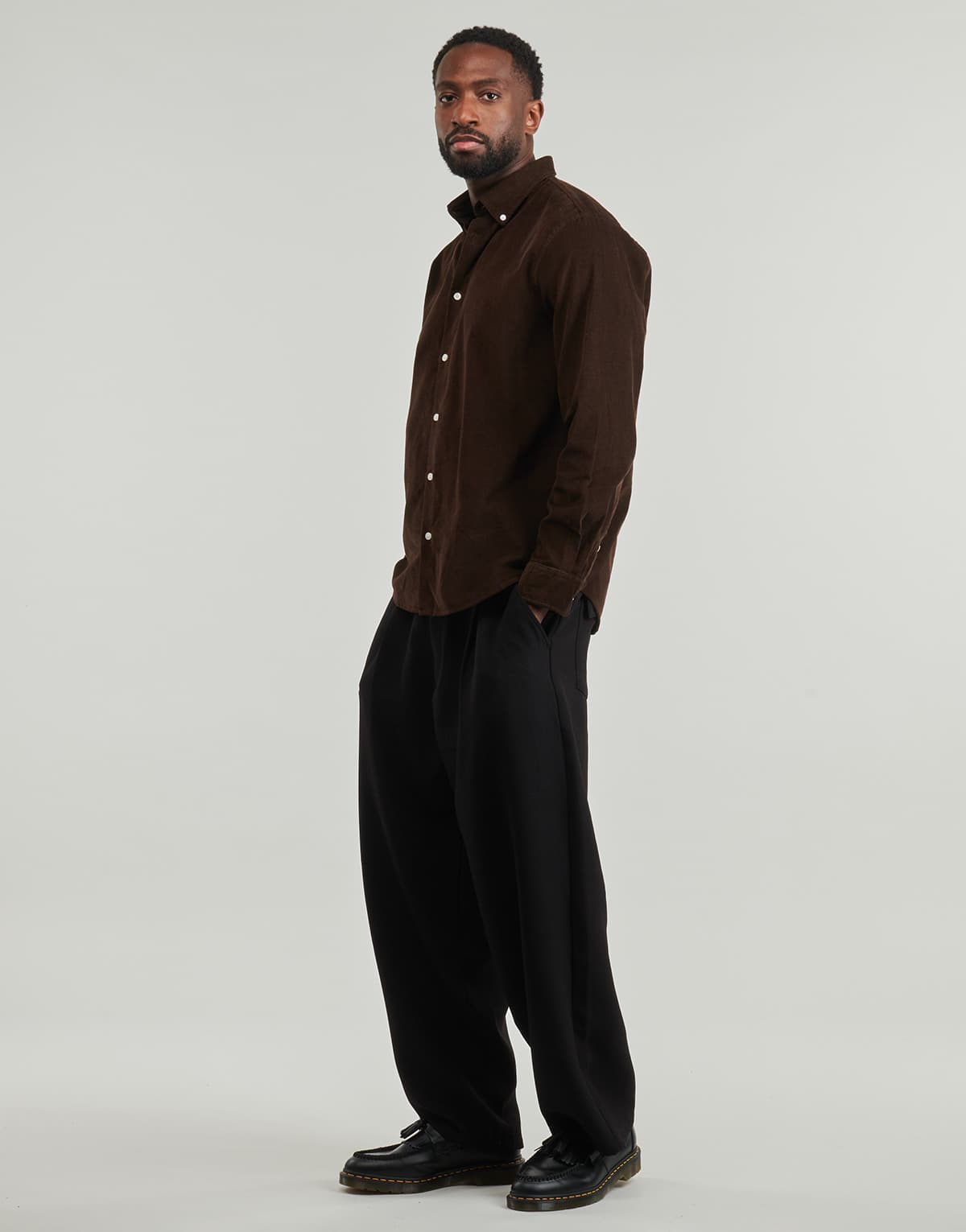 Men's Shirts Selected Brown