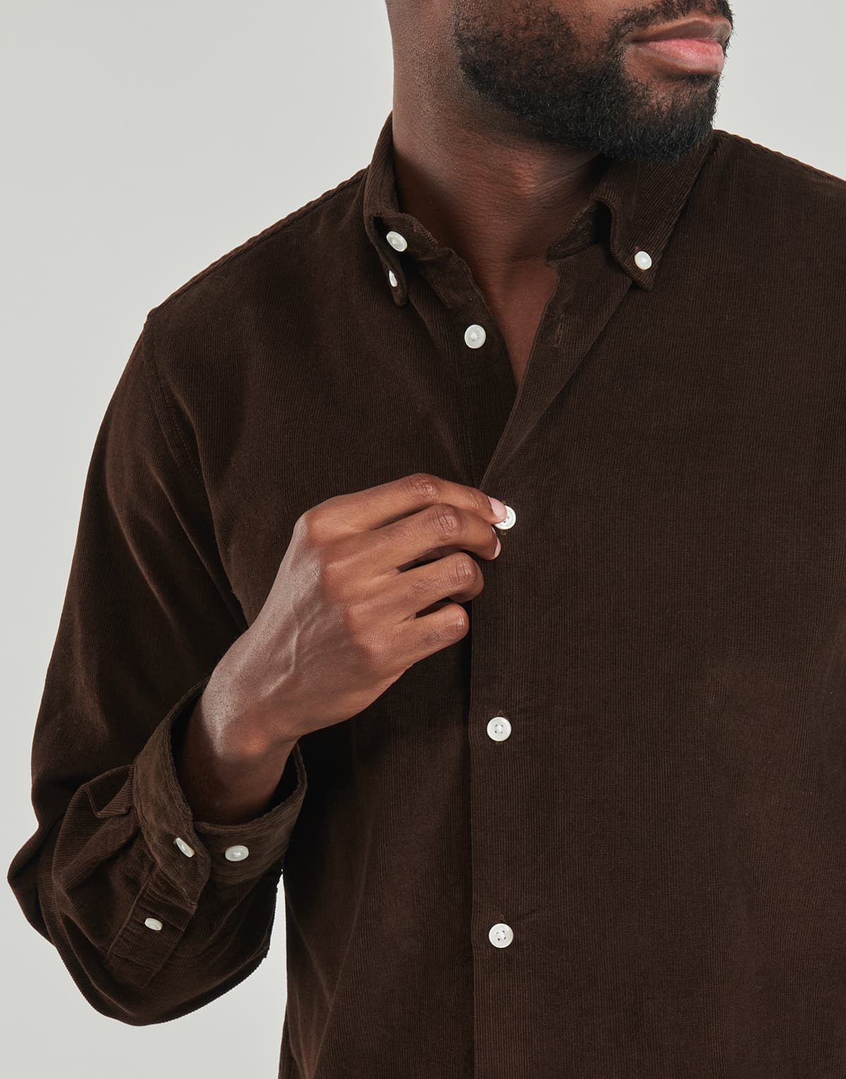 Men's Shirts Selected Brown
