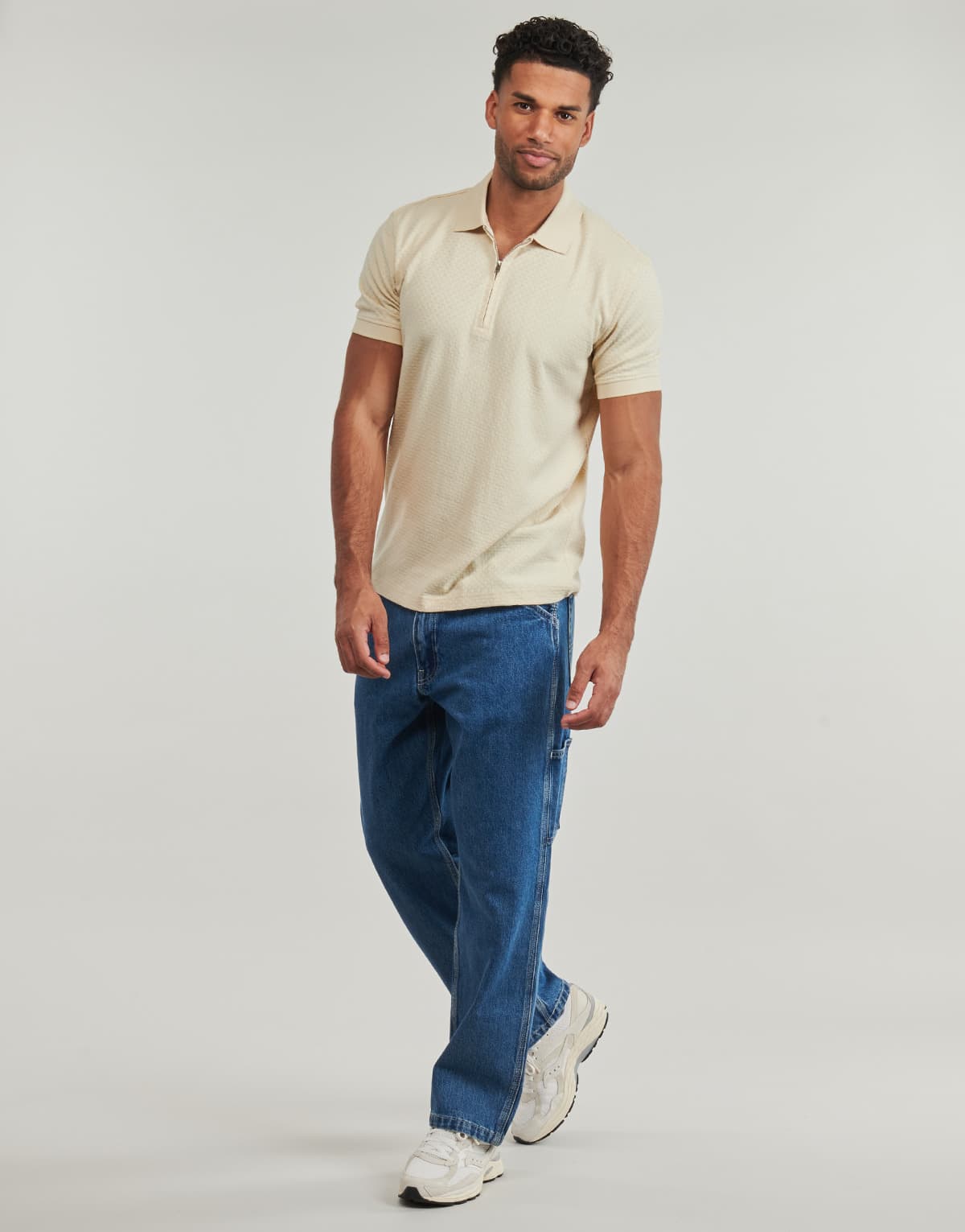 Men's Polo Shirts Selected Beige