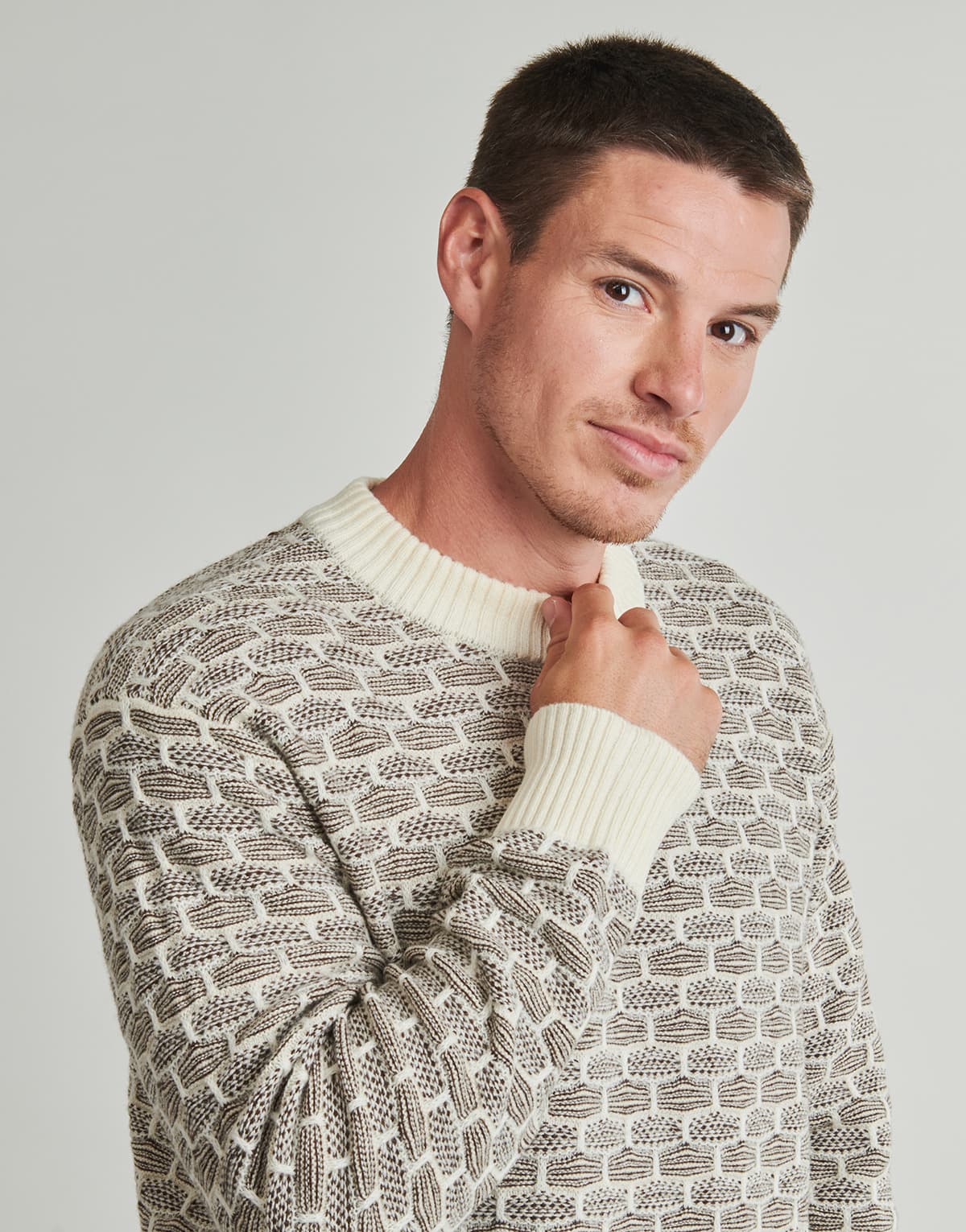 Men's Sweaters Selected Beige