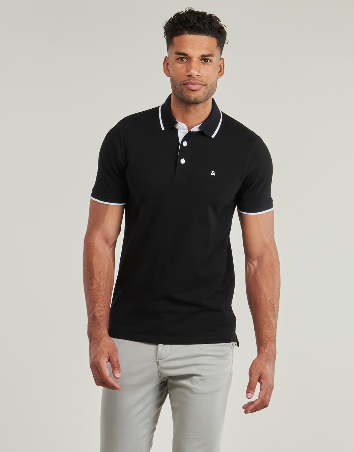Men's Polo Shirts Jack & Jones Black
